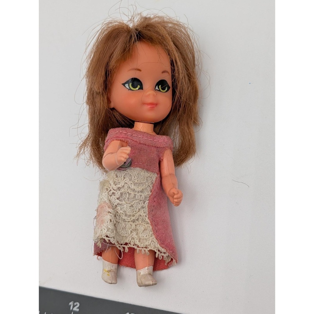 Mattel Liddle Kiddle Doll 4 Inch 1967 Anabelle Autodiddle